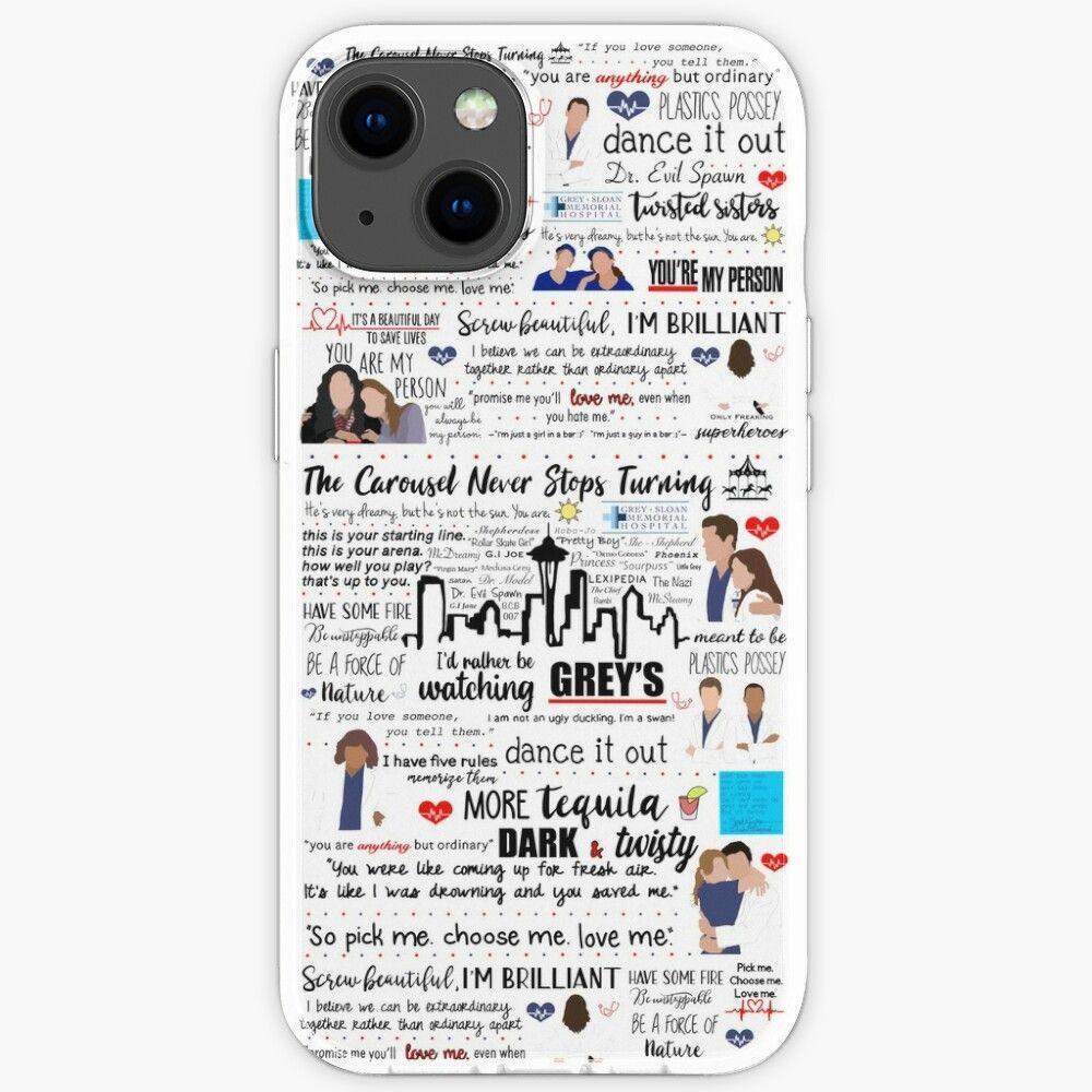 Greys Quote Collage Iphone Case
